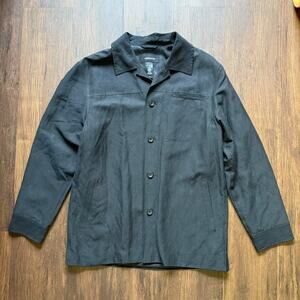 Claiborne Silk Linen Lightweight Shacket Jacket – Medium